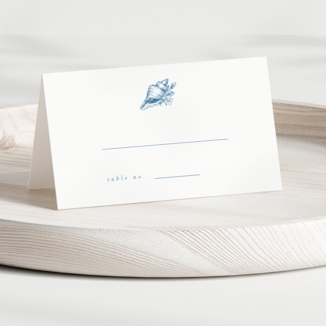 Cartões de Escorta de Casamento de Seashell de Vin (Criador carregado)