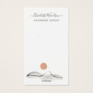 Cartões de Exibição Boho Terracotta Sun Mountain E