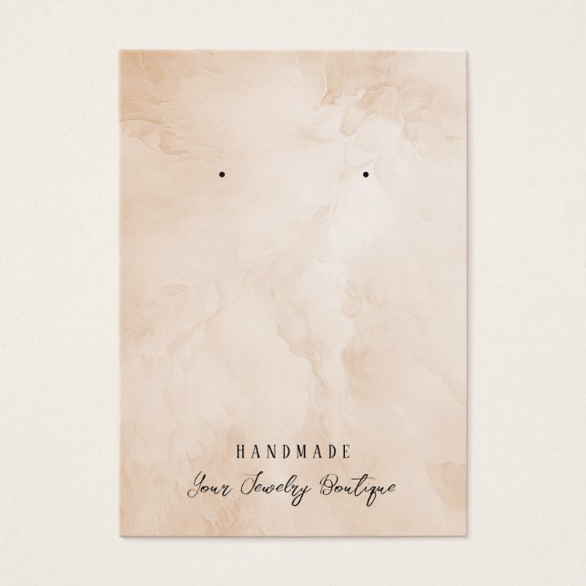 Cartões de exibição Cream Ivory Abstrato (Frente)