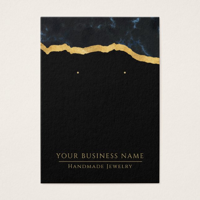 Cartões de exibição de Dourado Orelo abstrato Marb (Frente)