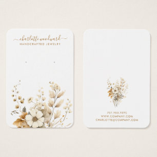 Cartões de exibição de flores silvestres do Boho P