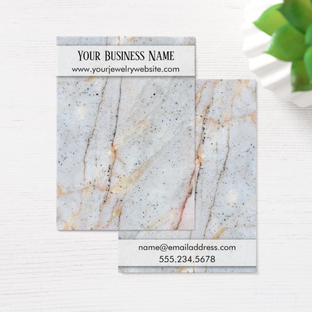 Cartões de Exibição do Detentor de Mármore com Vis (Mesa)