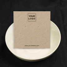 Cartões de exibição do Kraft Personalizado para Es