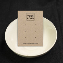 Cartões de exibição do Kraft Personalizado para Es