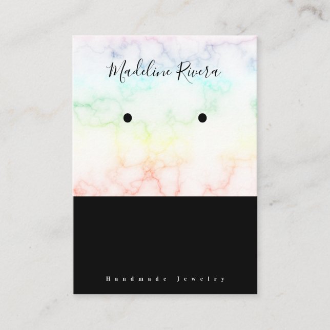 Cartões de exibição para artisan artesanal (Frente)