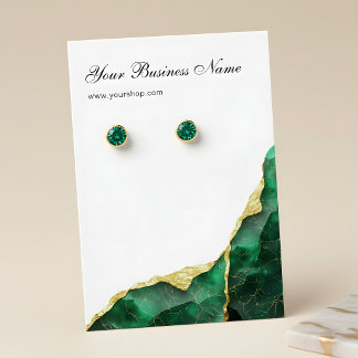 Cartões de Exposição de Brinco Dourado da Rocha Es