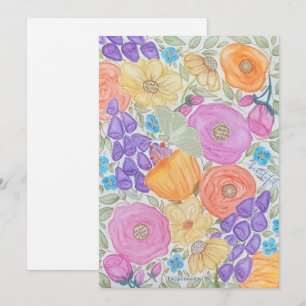 Cartões de Felicidade com Flores para Qualquer Oca