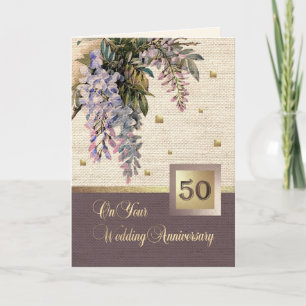 Cartões de Felicitações de Bodas de Ouro 50º Anive