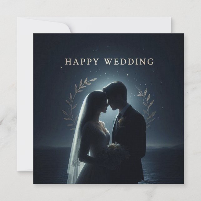 Cartões de Felicitações de Casamento (Frente)