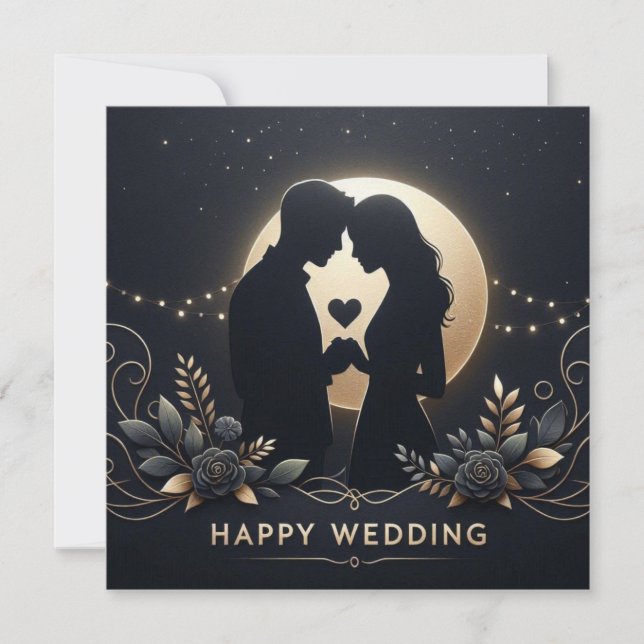 Cartões de Felicitações de Casamento (Frente)