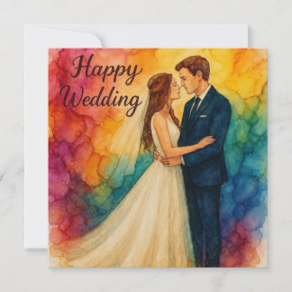 Cartões de Felicitações de Casamento Feliz