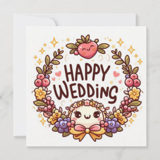 Cartões de Felicitações de Casamento Felizes