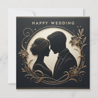 Cartões de Felicitações de Casamento Felizes