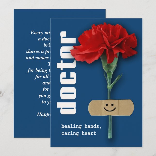 Cartões de Felicitações Personalizáveis para o Dia (Frente/Verso)