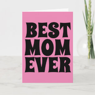 CARTÕES DE FELICITAÇÕES ROSA MELHOR MÃE DE TODAS