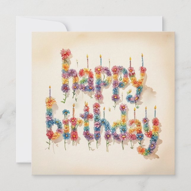 Cartões de Feliz Aniversário  (Frente)