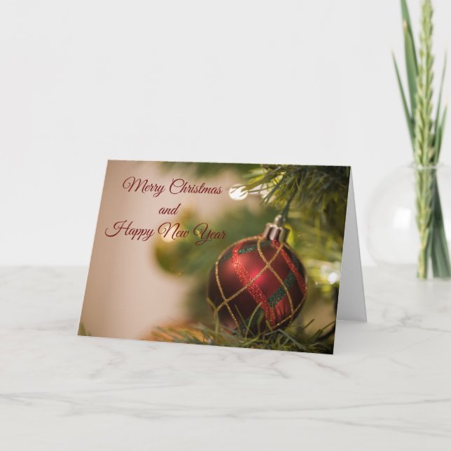 Cartões de Feliz Natal e Boas Festas de Ano Novo (Frente)