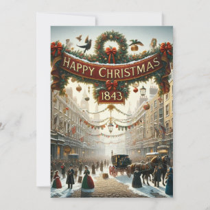 Cartões de 'Feliz Natal' Inspirados em Dickens