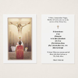 CARTÕES DE FERIADOS DA ORDENAÇÃO DE PADRE CATÓLICA