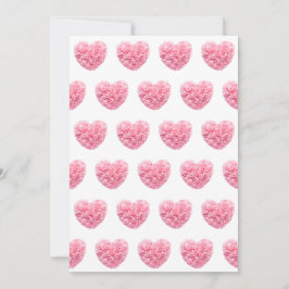 Cartões de Férias Corações Rosas