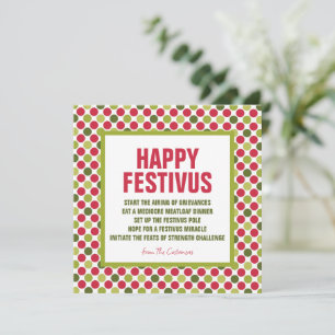 Cartões de Férias do Festivus
