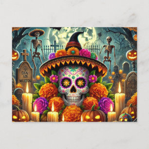 Cartões de férias e sazonais para festa de Hallowe