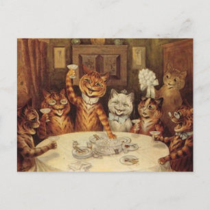 Cartões de Festa de Celebração dos Gatos de LOUIS