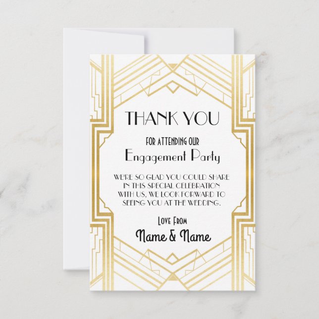 Cartões de Festa de Noivado de Casamento dos Anos  (Frente)