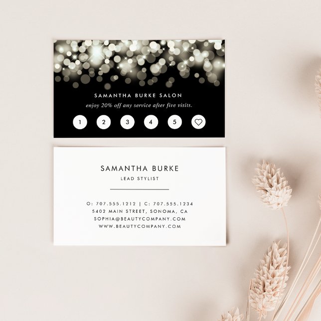 Cartões de fidelidade do Champagne Spark (Criador carregado)