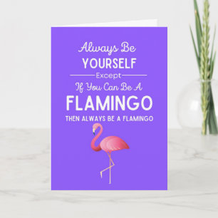 Cartões de Flamingo Fofo Humor Engraçado Pássaro R