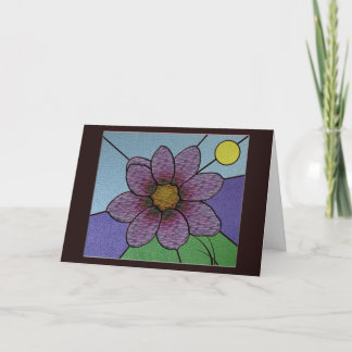 Cartões de Flor de Vidro Contido
