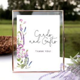 Cartões de flor selvagem e Poster de presentes