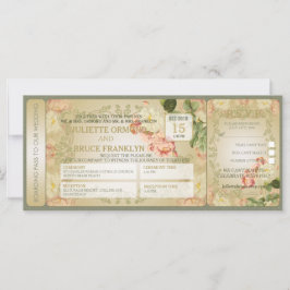 Cartões de Flores - Convite de Casamento
