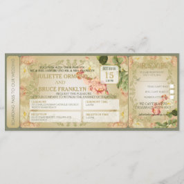 Cartões de Flores - Convite de Casamento