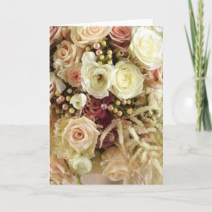 Cartões de flores de casamento
