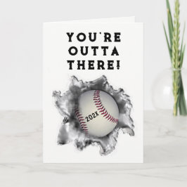 Cartões de Formatura de Beisebol