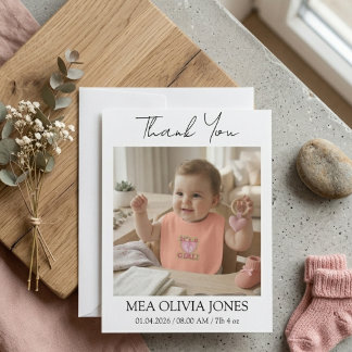 Cartões de Foto de Agradecimento Personalizados pa