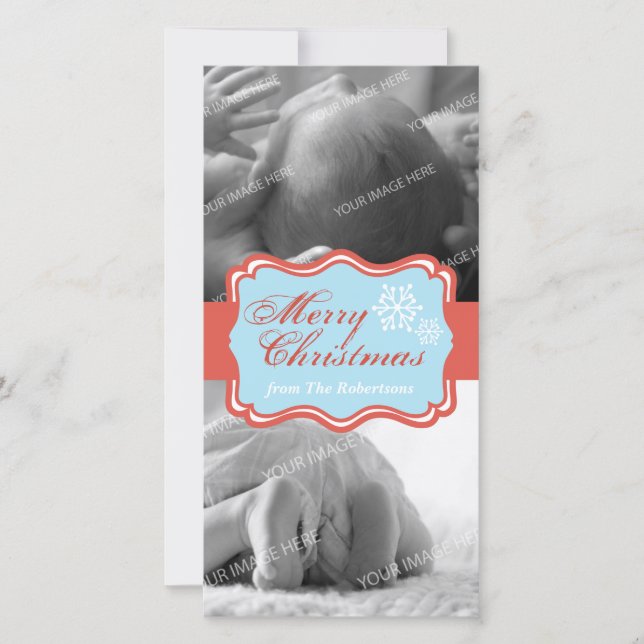 Cartões de foto de Natal (Frente)