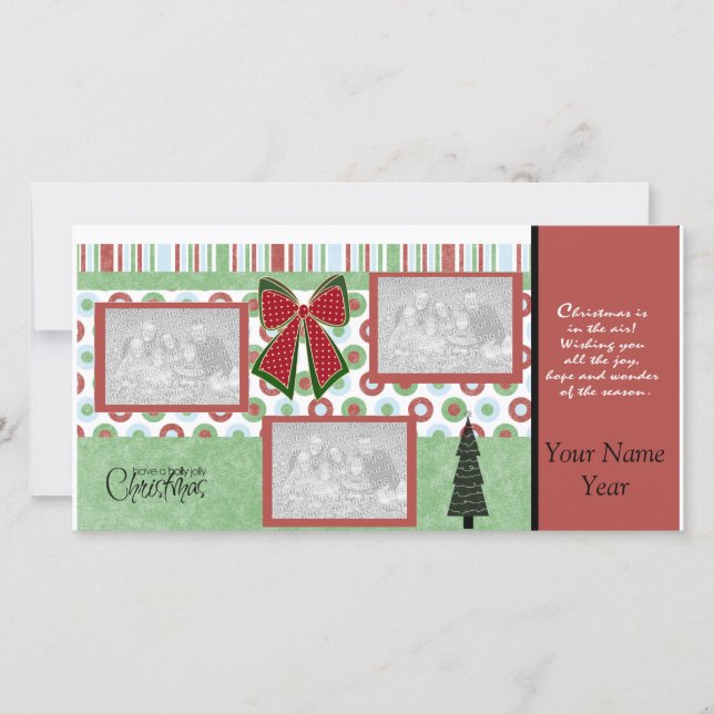 Cartões de foto de Natal (Frente)