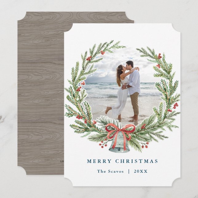 Cartões de foto de Natal (Frente/Verso)