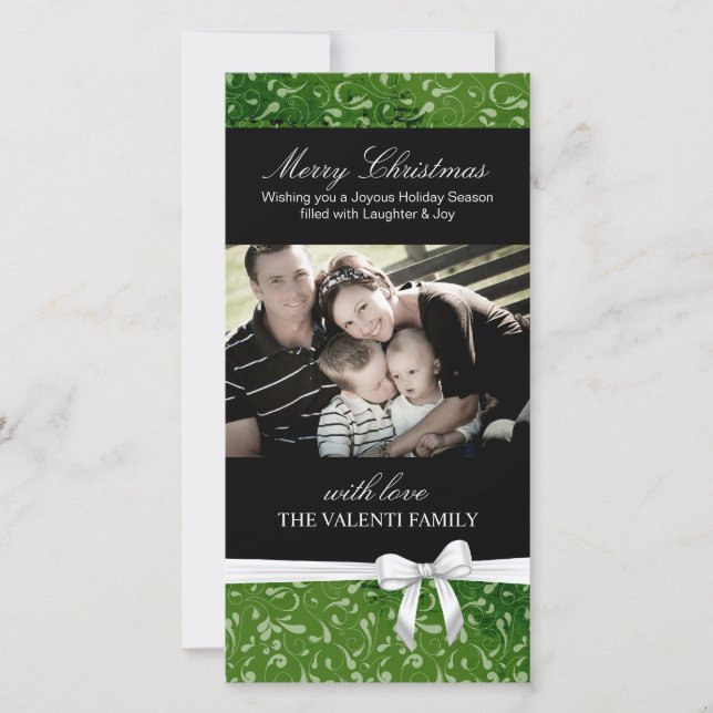 Cartões de foto de Natal Clássico (Frente)