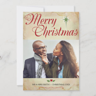 Cartões de foto de Natal Cristão, Escritura nas