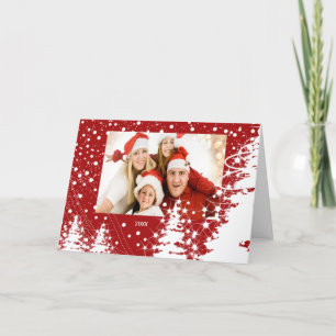 Cartões de foto de Natal da Família de Árvores Cob