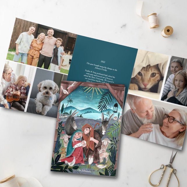 Cartões de foto de Natal da natividade religiosa (Criador carregado)