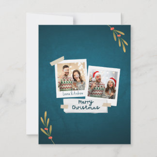 cartões de foto de Natal de 4,25"x5,5" com saudaçõ