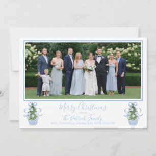 Cartões de foto de Natal de Árvore de Chinoiserie 