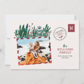 Cartões de foto de Natal de Cartão Postal Vintage