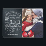 Cartões de foto de Natal de cor editáveis por fras<br><div class="desc">Celebre a temporada com este cartão de feriado moderno e na moda de Berry Berry Sweet.</div>