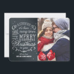 Cartões de foto de Natal de cor editáveis por fras<br><div class="desc">Celebre a temporada com este cartão de feriado moderno e na moda de Berry Berry Sweet.</div>