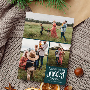 Cartões de foto de Natal de Férias da Feliz da F